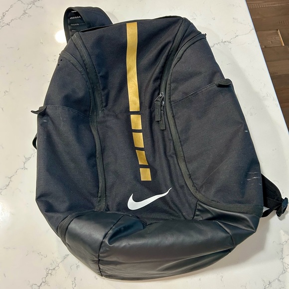 Nike ELITE Black Backpack with Gold Accents